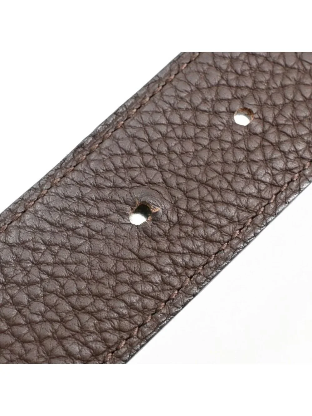 Hermes Belt Guilloche Brown